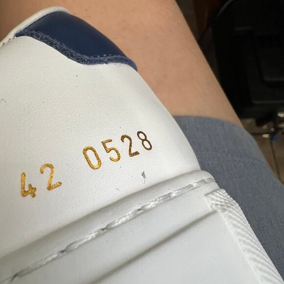 NEW COMMON PROJECTS RETRO Classic Low Sneakers White Navy EU 42 US 9 Shoes ITALY - Picture 4 of 15